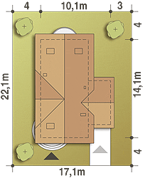 Kowalik z garażem 1-st. [A] (odbicie lustrzane) - miniatura 10