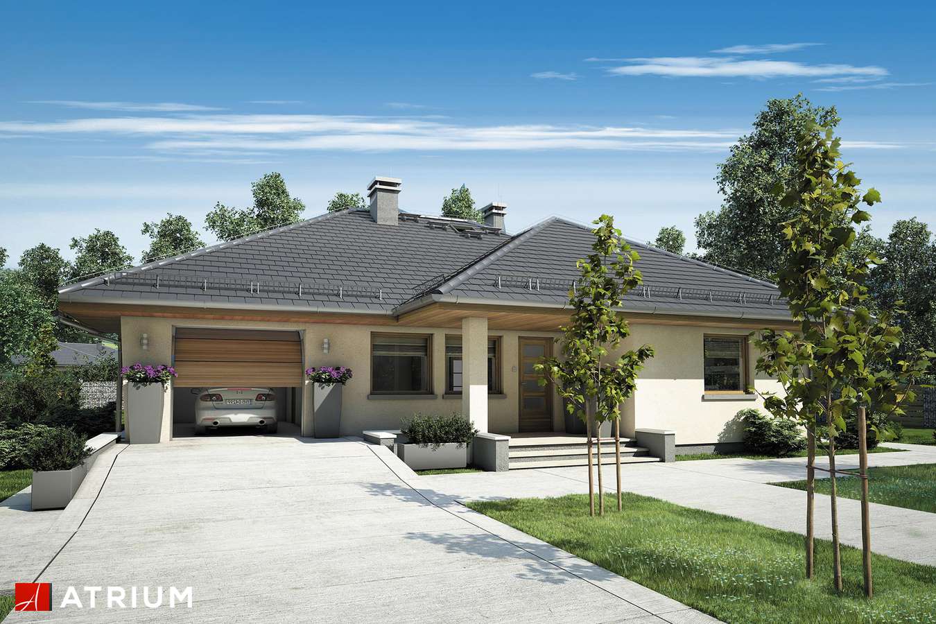 budowa domu Saturna II odbicie lustrzane - New-House