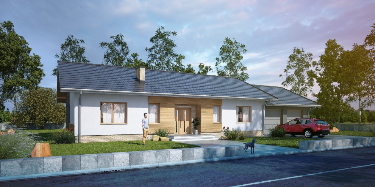 budowa domu Fundamentalis I G2 (Odbicie lustrzane) - New-House