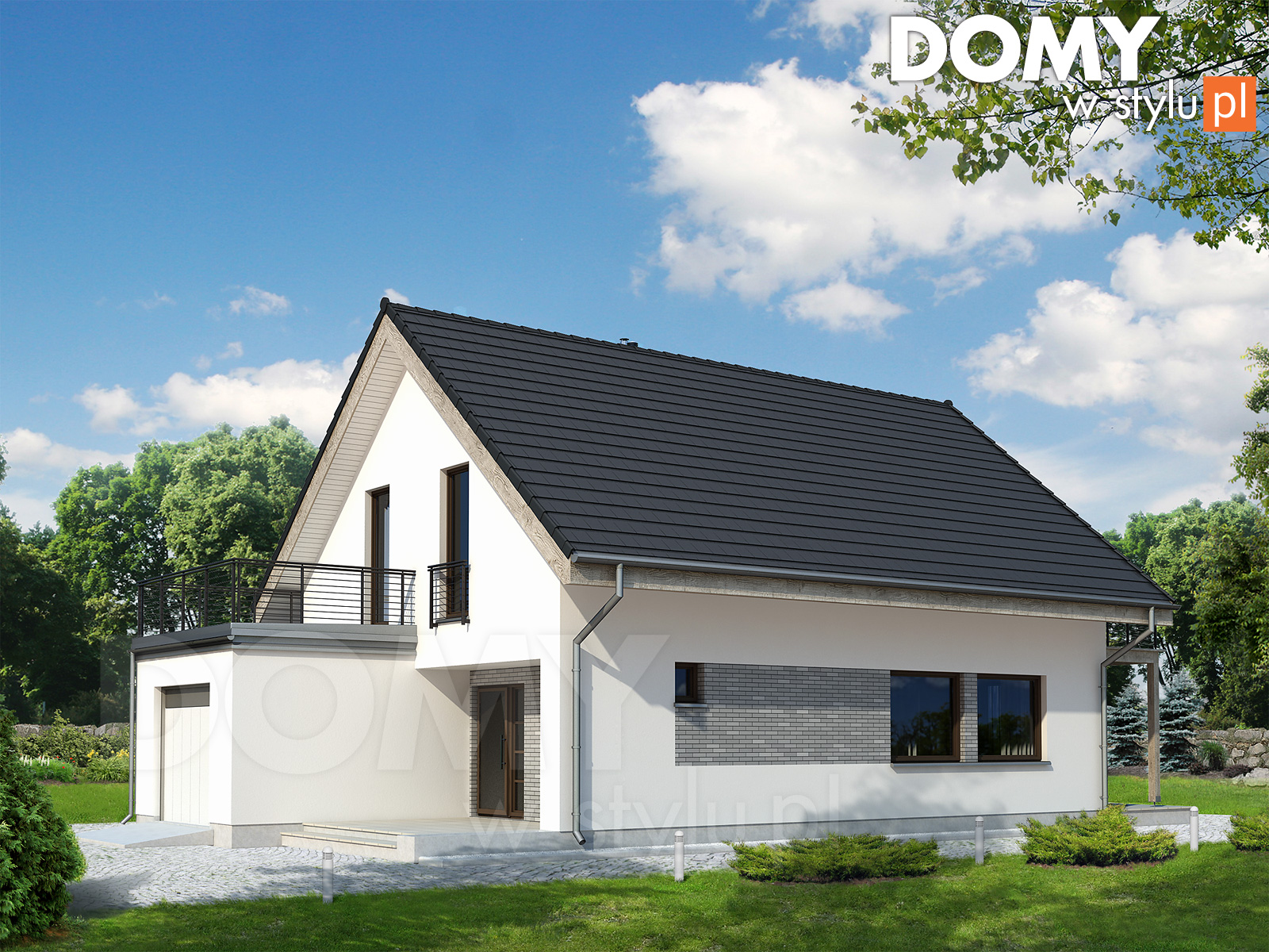 budowa domu Lotos (Odbicie lustrzane) - New-House