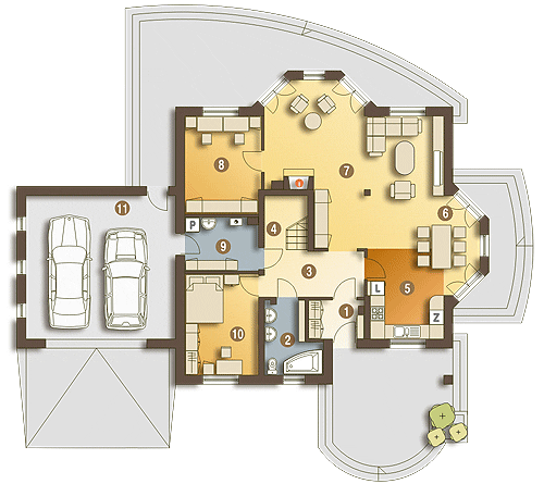 Dzierlatka III styl z garażem 2-st. [A] - miniatura 8