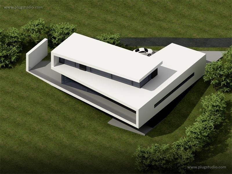 VIP-HOUSE B1 NOWOCZESNY PROJEKT REZYDENCJI PŁASKI DACH - miniatura 6