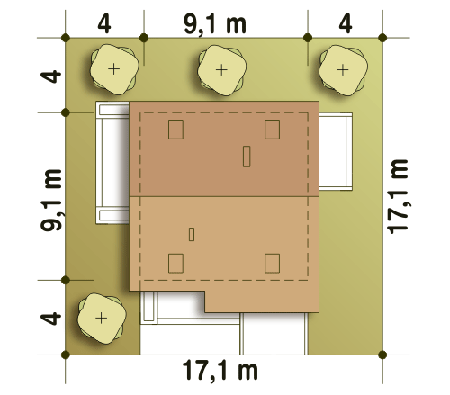 Turkawka z garażem 1-st. [A] - miniatura 11