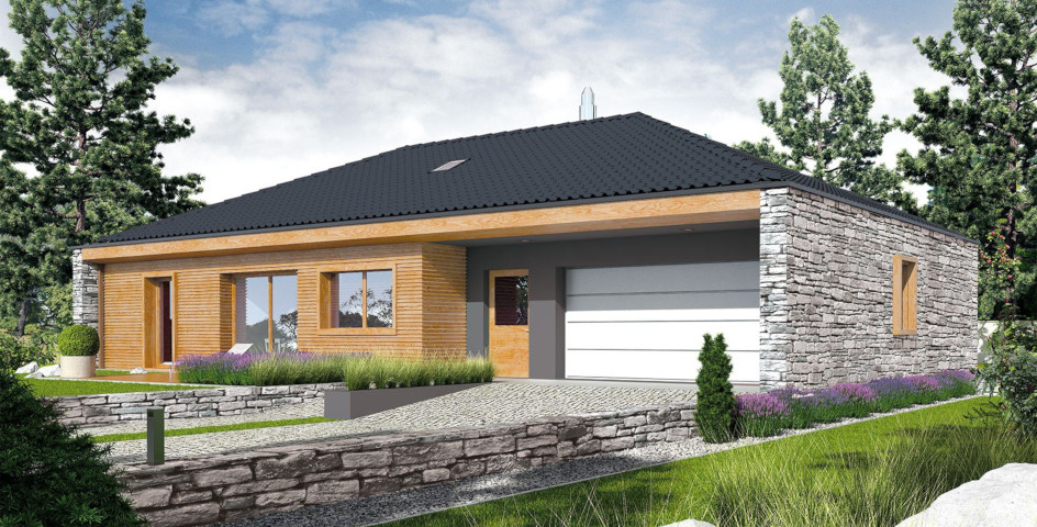 budowa domu EX 8 II G2 (wersja D) ENERGO PLUS (odbicie lustrzane)- New-House