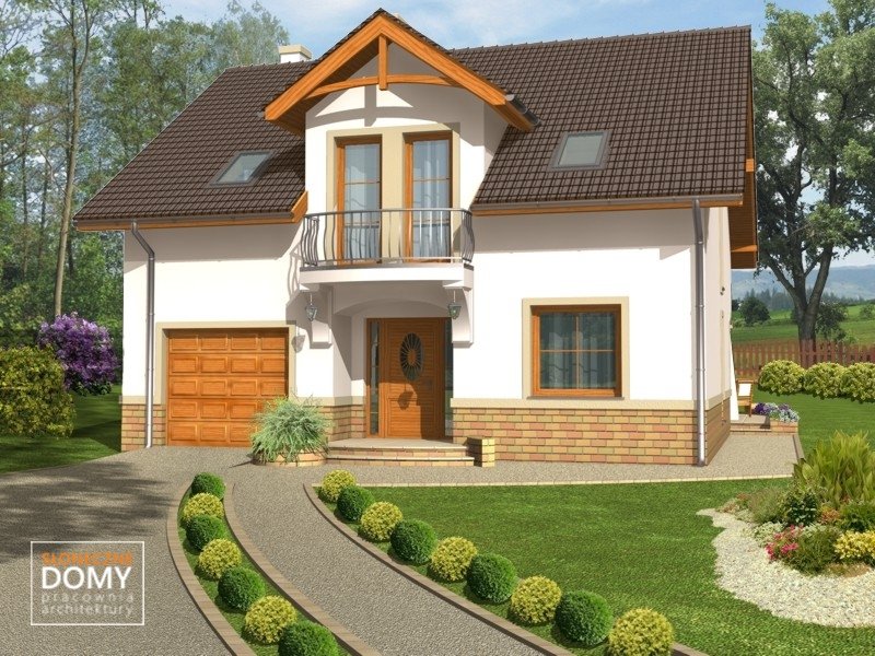 budowa domu - Valencia A (odbicie lustrzane) - New-House