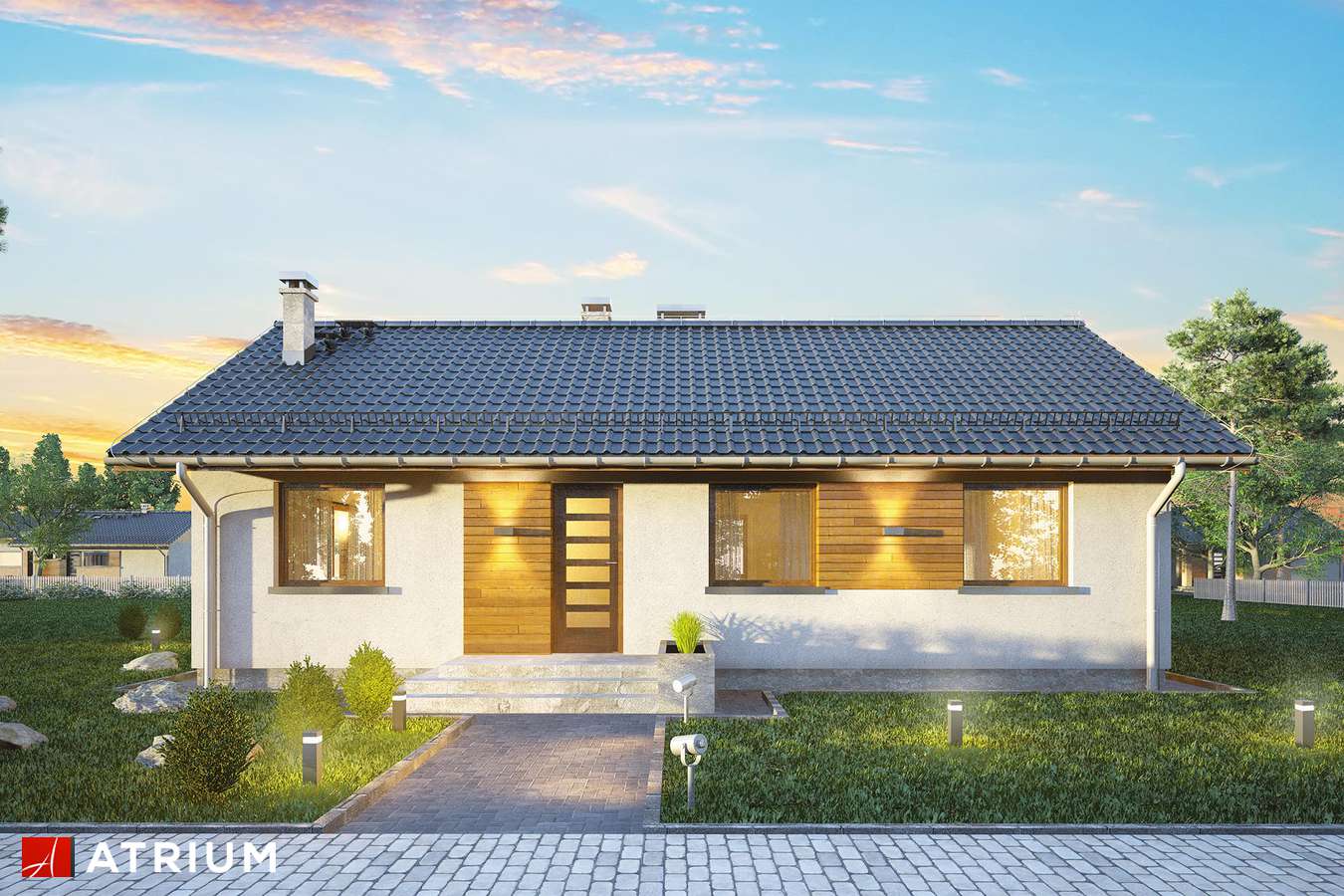 budowa domu Aurora Midi (odbicie lustrzane) - New-House
