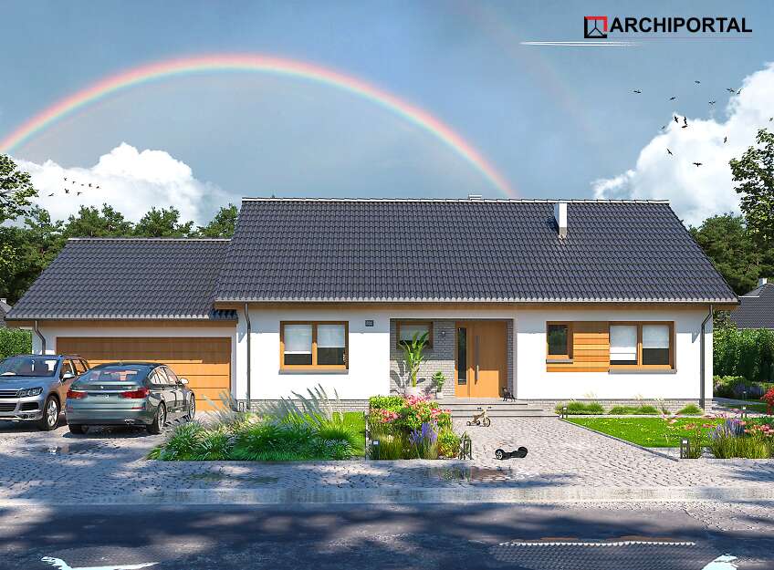 budowa domu Tamara Modern WZ G2 (odbicie lustrzane) - New-House
