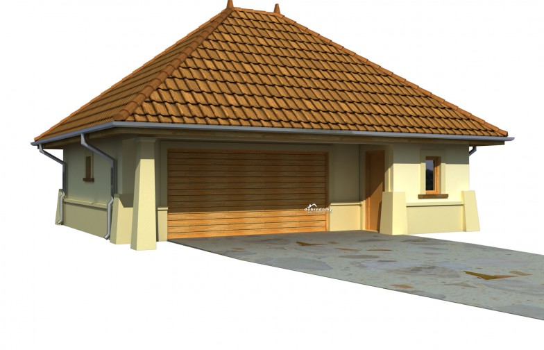 budowa domu Garaż G3 odbicie lustrzane- New-House