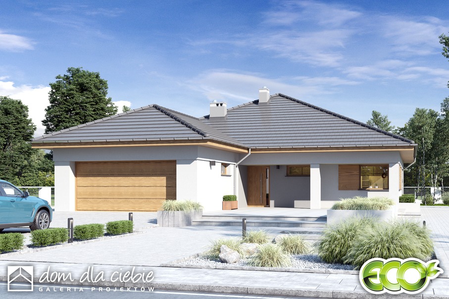 budowa domu Cyrus IV z garażem 2-st. [A] - New-House