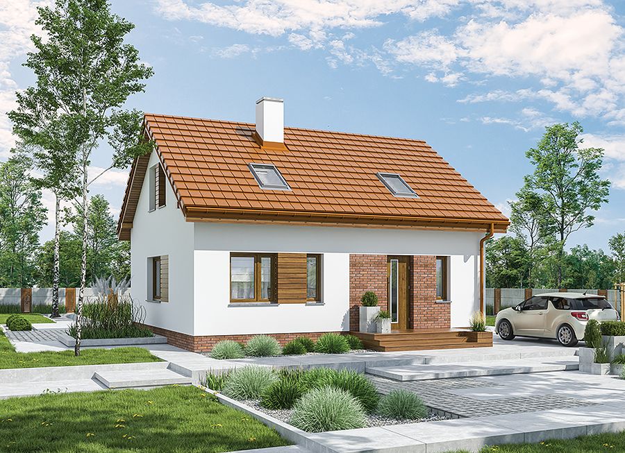 budowa domu Solidny - wariant II M252b - New-House