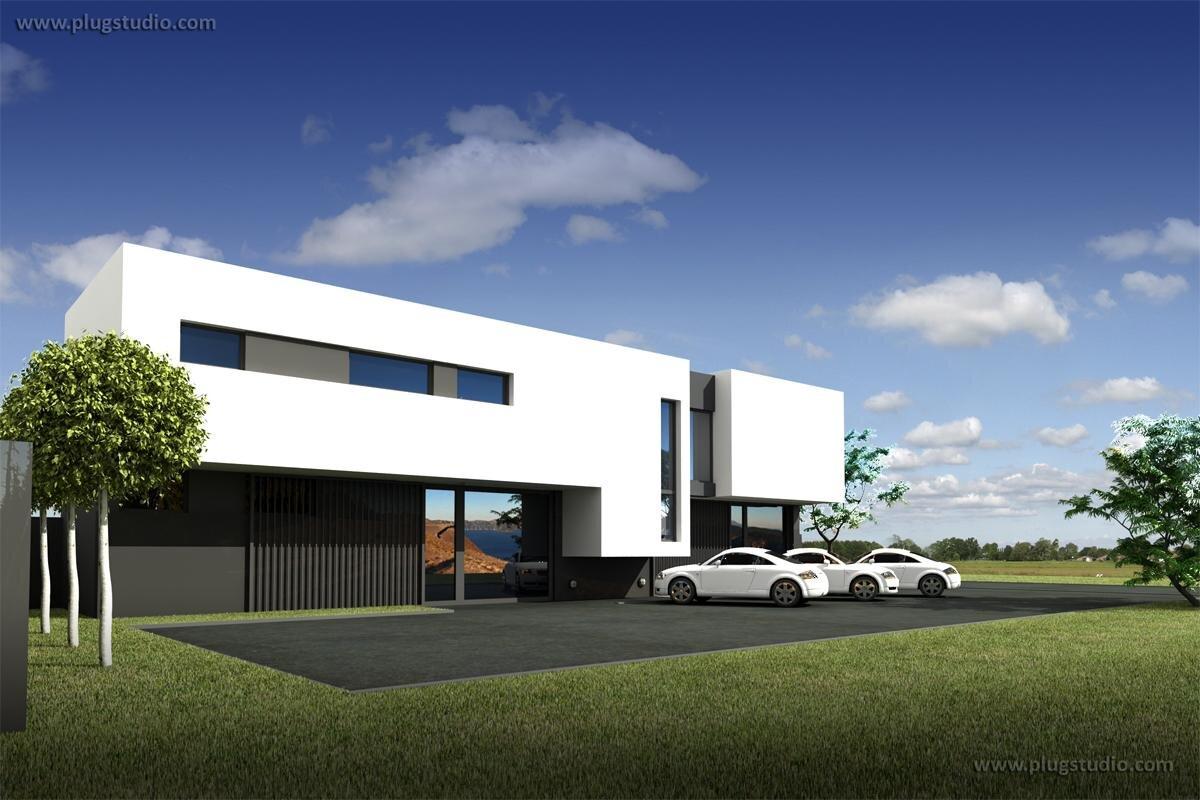 BUDYNEK BIUROWO-USŁUGOWY NOWOCZESNY PŁASKI DACH PROJEKT PS-SS-U00-V2 PRZY HALI, MAGAZYNIE - miniatura 3