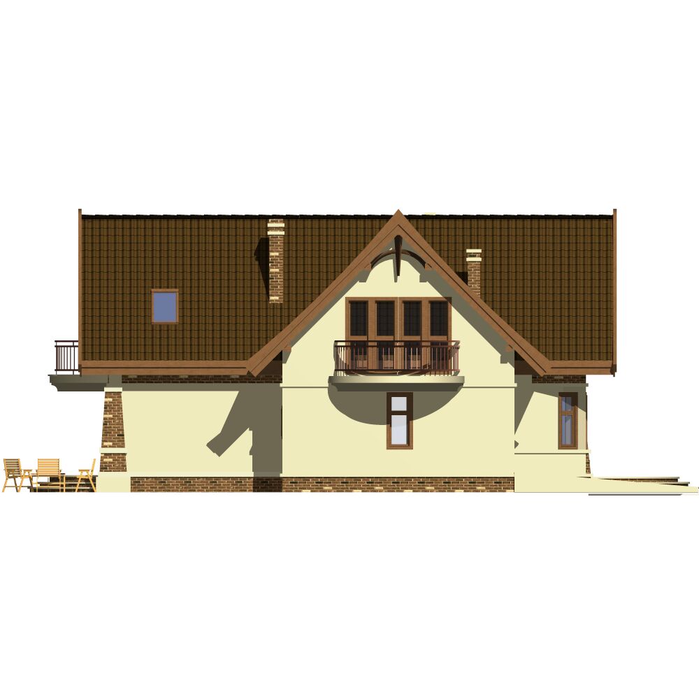Kowalik II z garażem 1-st. [A] (odbicie lustrzane) - miniatura 4