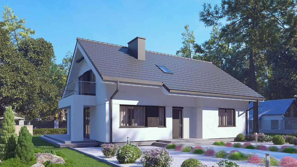 Budowa domu uA152 (odbicie lustrzane) z New-House