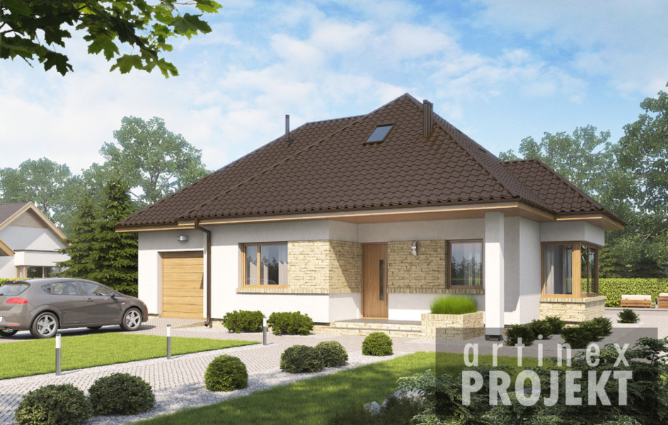 Budowa domu D144A (odbicie lustrzane) z New-House