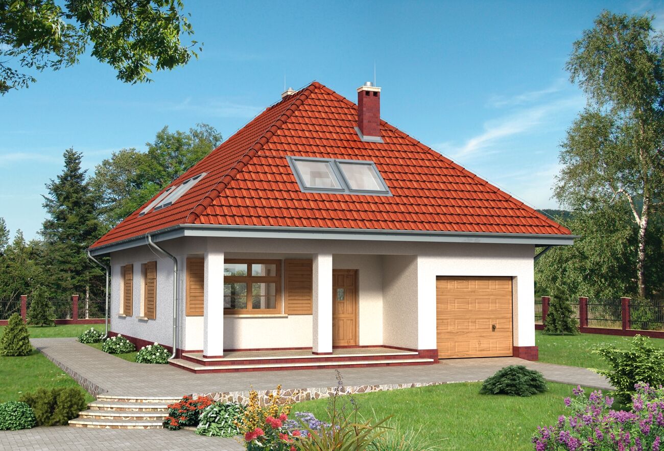 budowa domu Jesion (odbicie lustrzane) - New-House