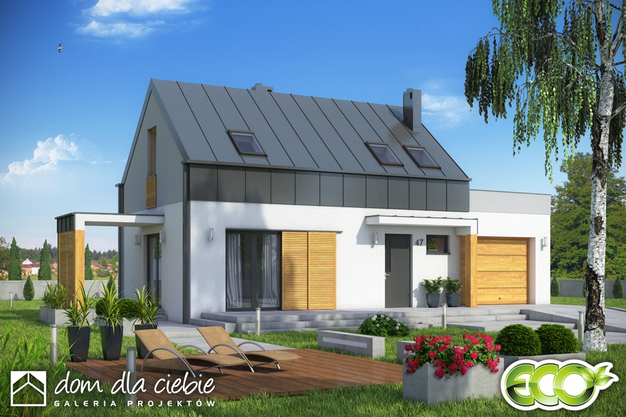 budowa domu Eco 3 z garażem 1-st. [A] - New-House