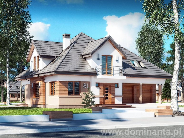 budowa domu FAUN N 2G (Odbicie lustrzane) - New-House