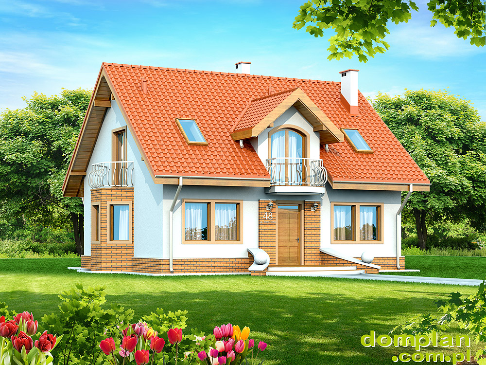 budowa domu KARMELITA BEZ GARAŻU - New-House