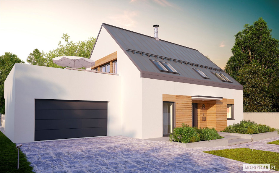 Budowa domu Sam II G2 reco (odbicie lustrzane) z New-House
