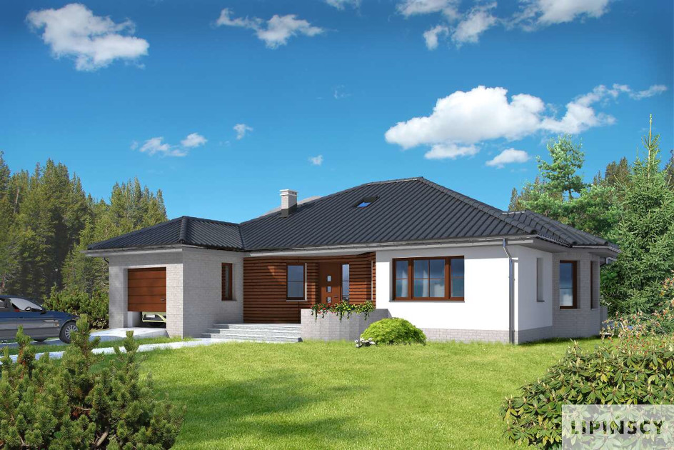 budowa domu Merano DCB66a (odbicie lustrzane) z New-House
