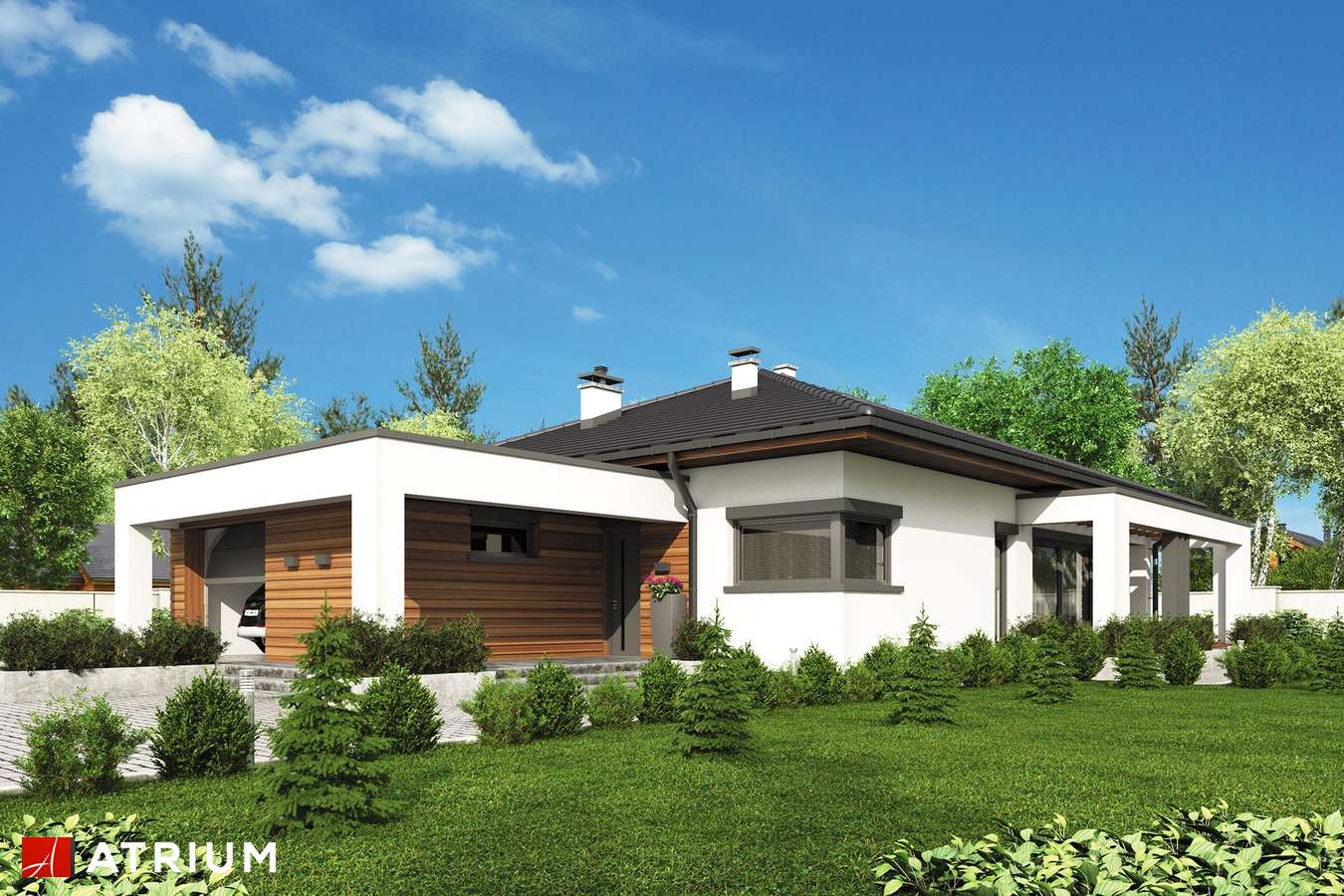 budowa domu Sardynia XI odbicie lustrzane - New-House
