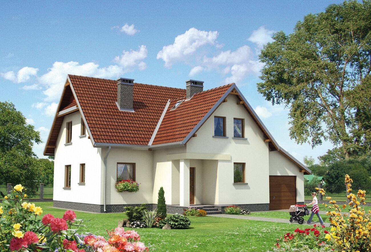 budowa domu Forsycja (odbicie lustrzane) - New-House
