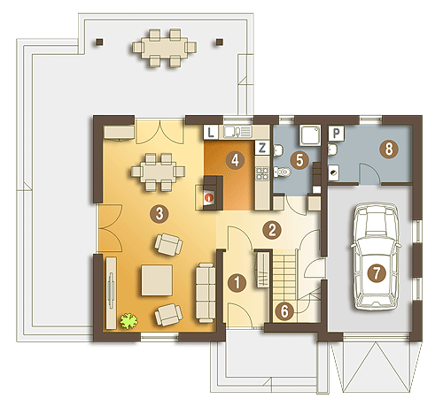 Franek z garażem 1-st. [A] - miniatura 8