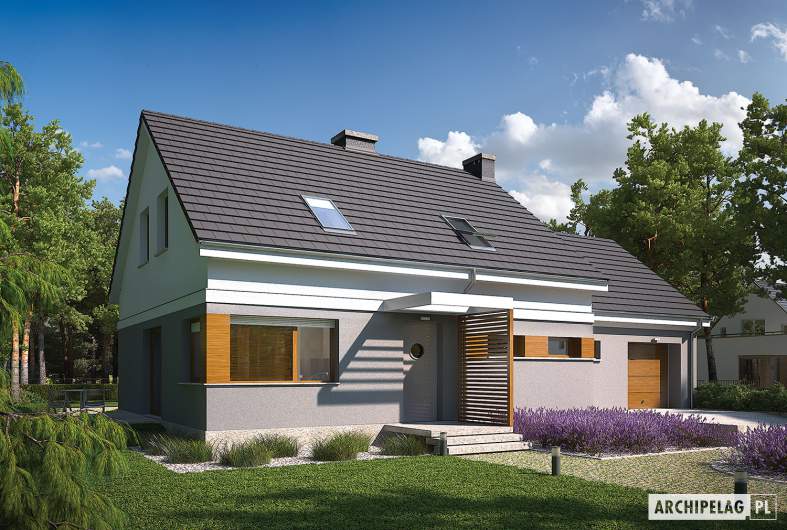 budowa domu Ariel G1 ENERGO (odbicie lustrzane) - New-House