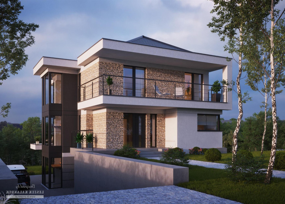 Budowa domu LK&1491 (odbicie lustrzane) z New-House