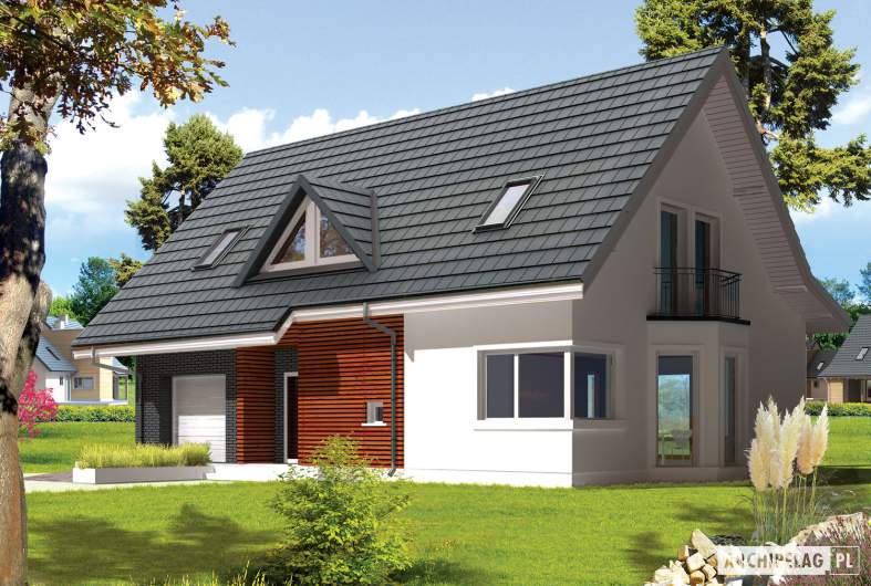 budowa domu Demi G1 (wersja C) (odbicie lustrzane) - New-House