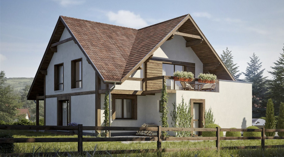 Budowa domu eko Typowy 27 (odbicie lustrzane) z New-House