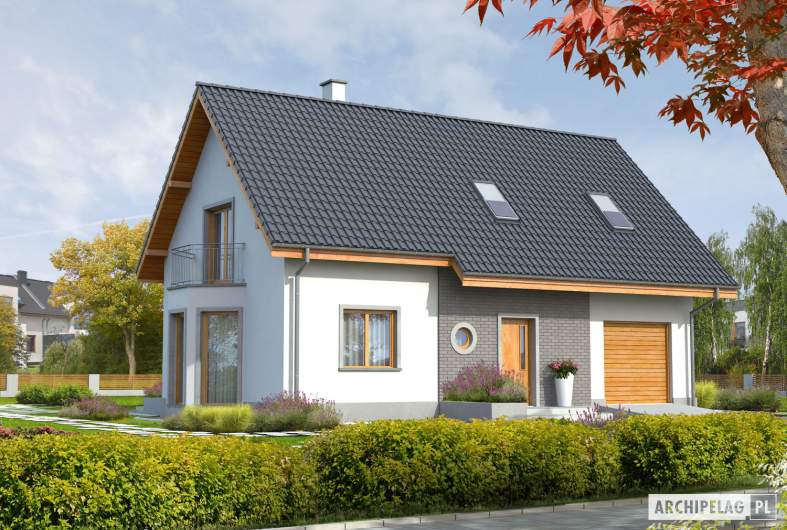 budowa domu Ben G1 (z piwnicą) (odbicie lustrzane) - New-House