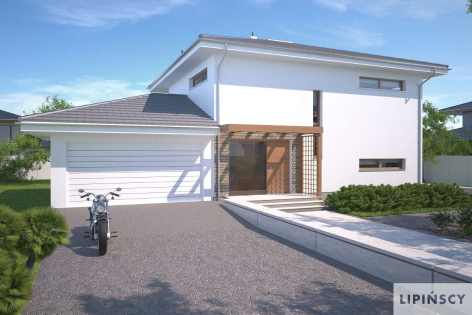 Budowa domu Belfast VII DCP268f (odbicie lustrzane) z New-House