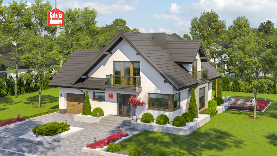 Budowa domu Dom przy Pomarańczowej 4 (odbicie lustrzane) z New-House
