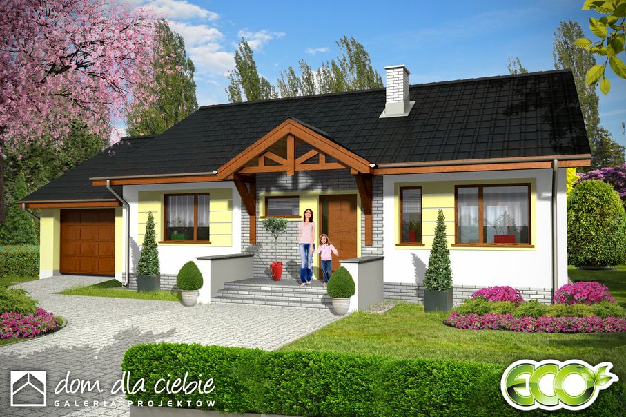 budowa domu Bastek z garażem 1-st. [A] - New-House