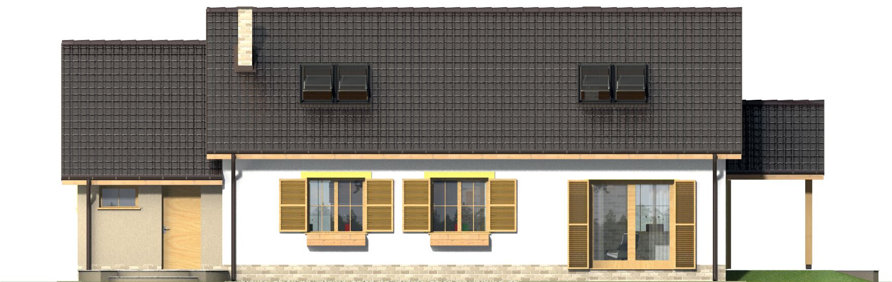 Hirek z garażem 1-st. [A] (odbicie lustrzane) - miniatura 4