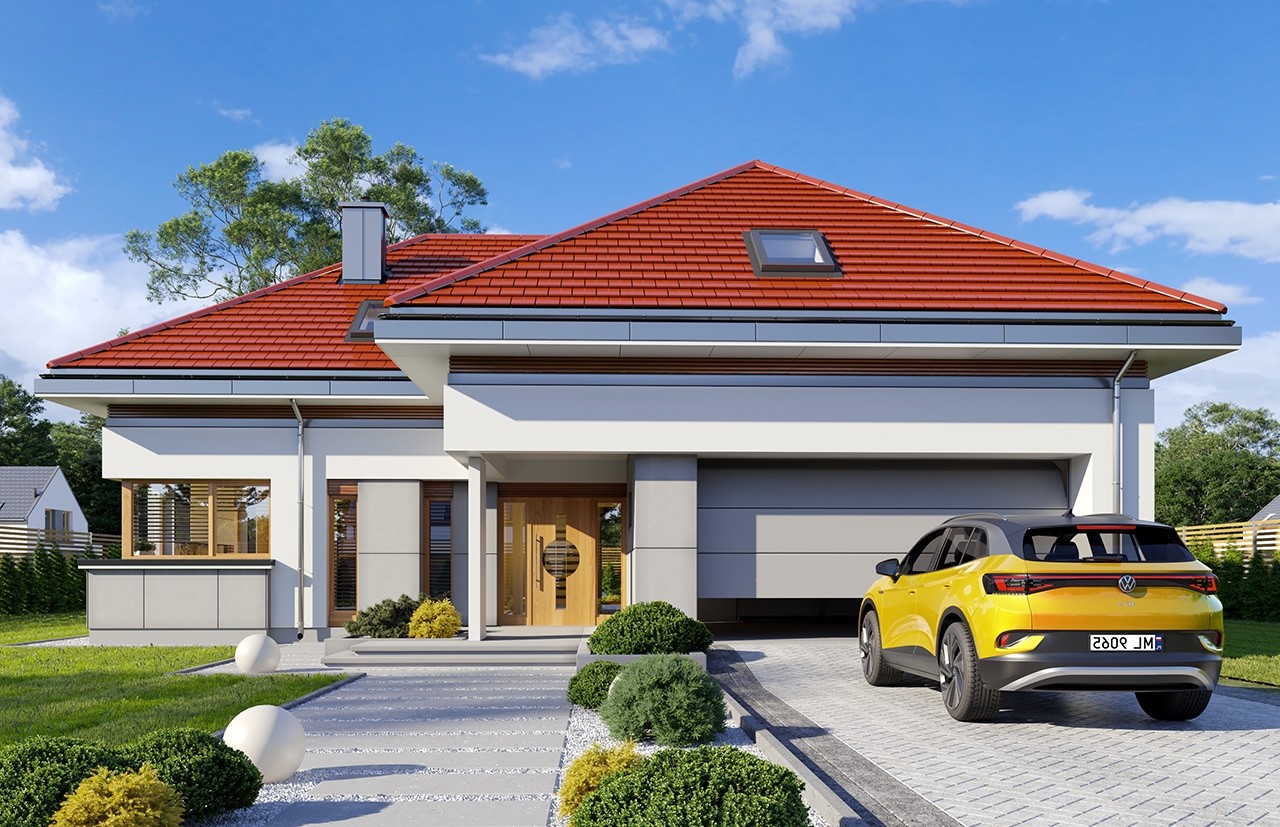 budowa domu - Hiacynt 6 (odbicie lustrzane) - New-House