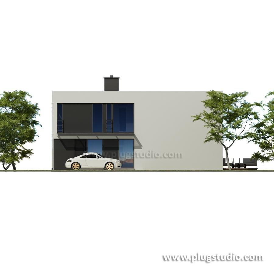 PS-GJ-70-20-V10 dom jednorodzinny - projekt energooszczędny - miniatura 3