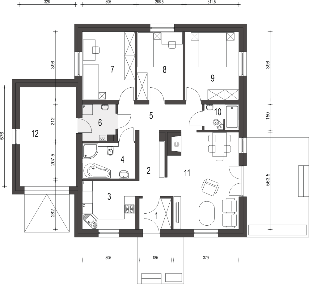 Bogna z garażem 1-st. [A] - miniatura 8