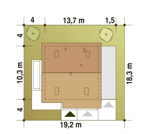 Nowinka VI z garażem i wiatą [A1] - miniatura 10