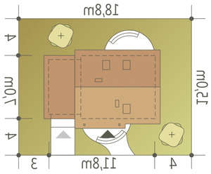 Emilka z garażem 1-st. [A] (odbicie lustrzane) - miniatura 10