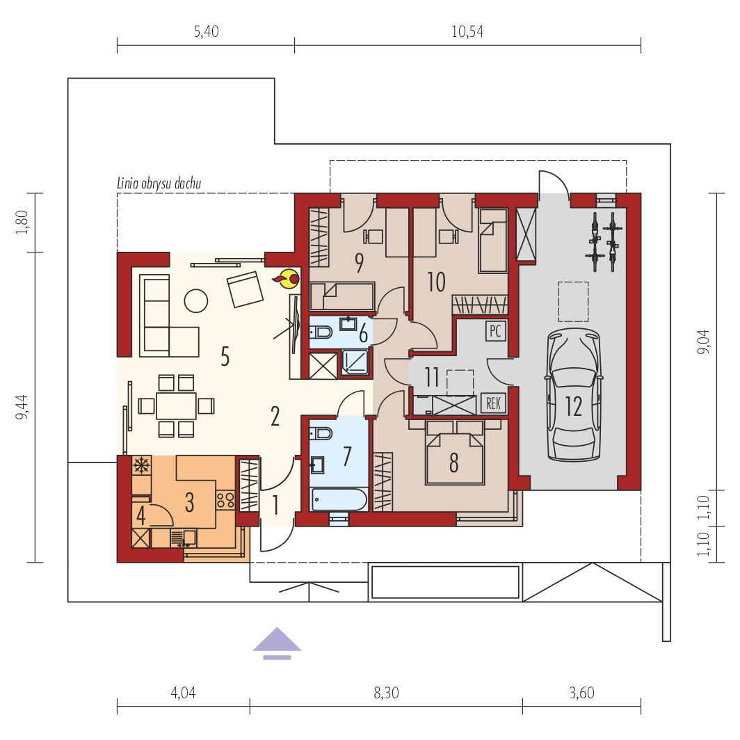 budowa domu Mini 1 G1 MODERN PLUS - New-House
