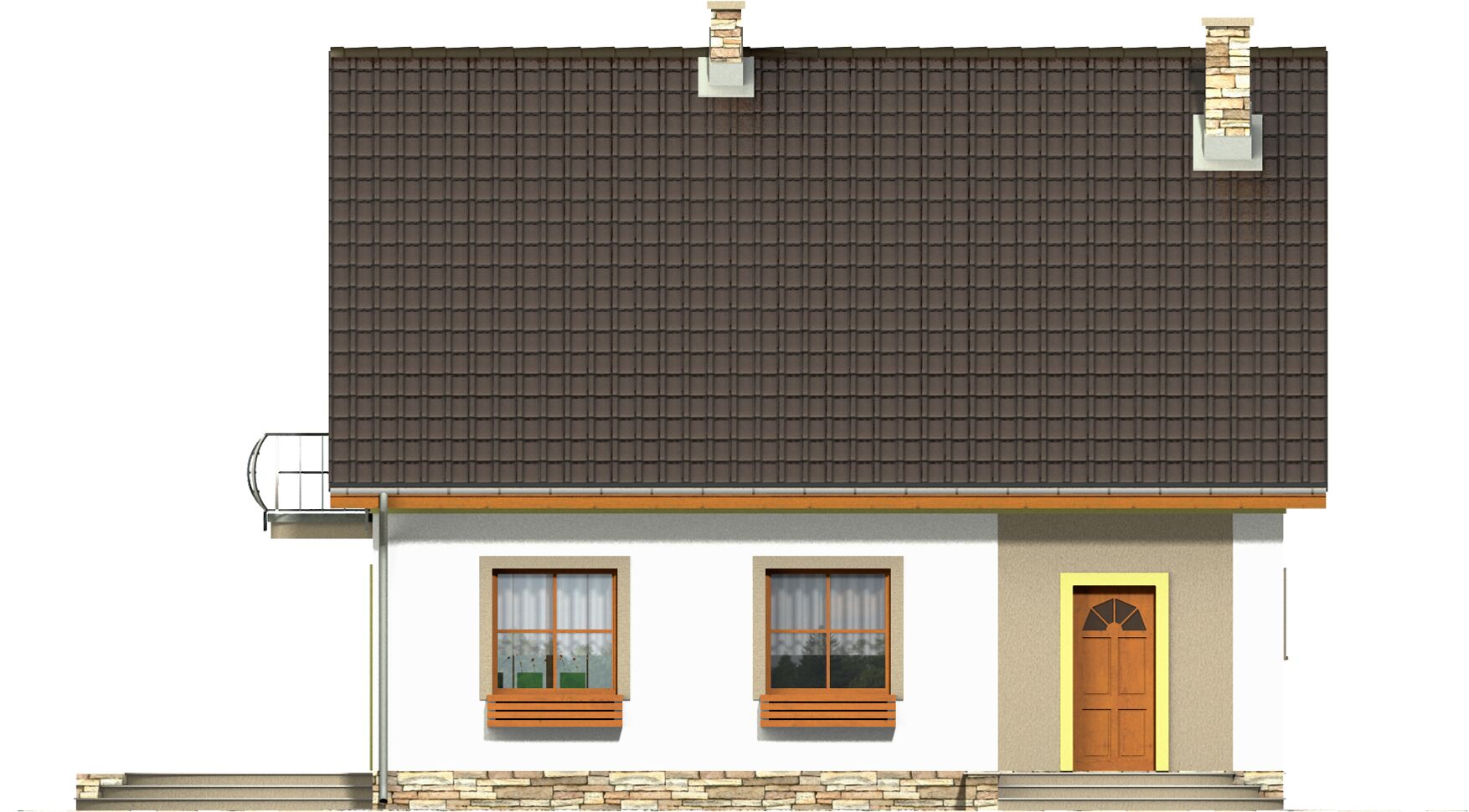 Amanda z garażem 1-st. [A] (odbicie lustrzane) - miniatura 4