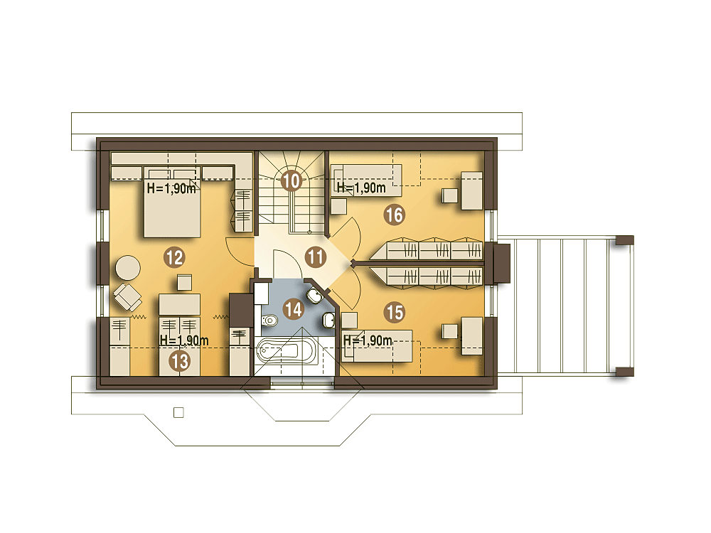 Agatka II trend bez garażu [B] (odbicie lustrzane) - miniatura 9