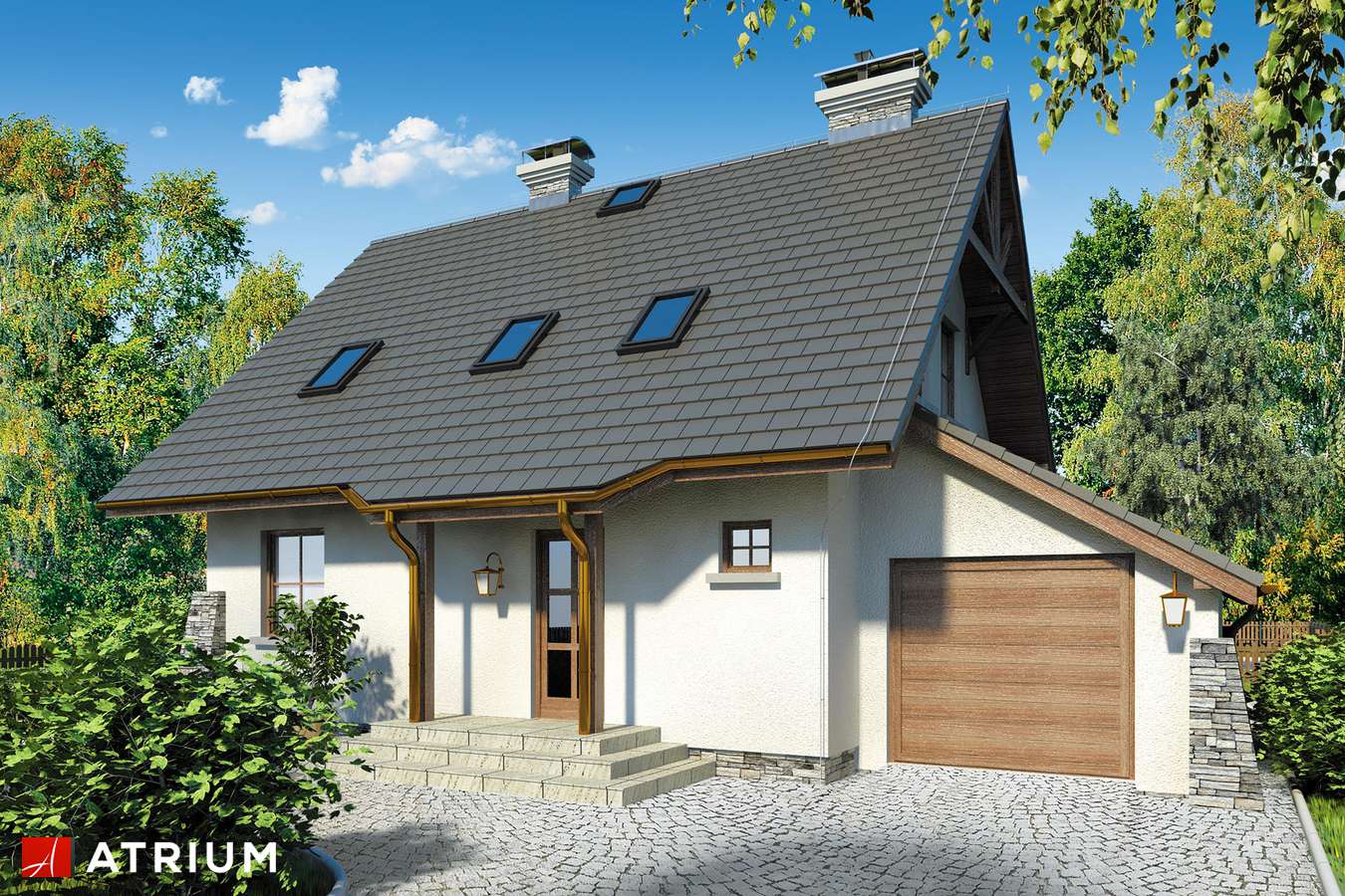 budowa domu Ada odbicie lustrzane - New-House