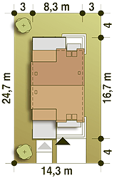 Gwarek II z garażem 1-st. [A] (odbicie lustrzane) - miniatura 10