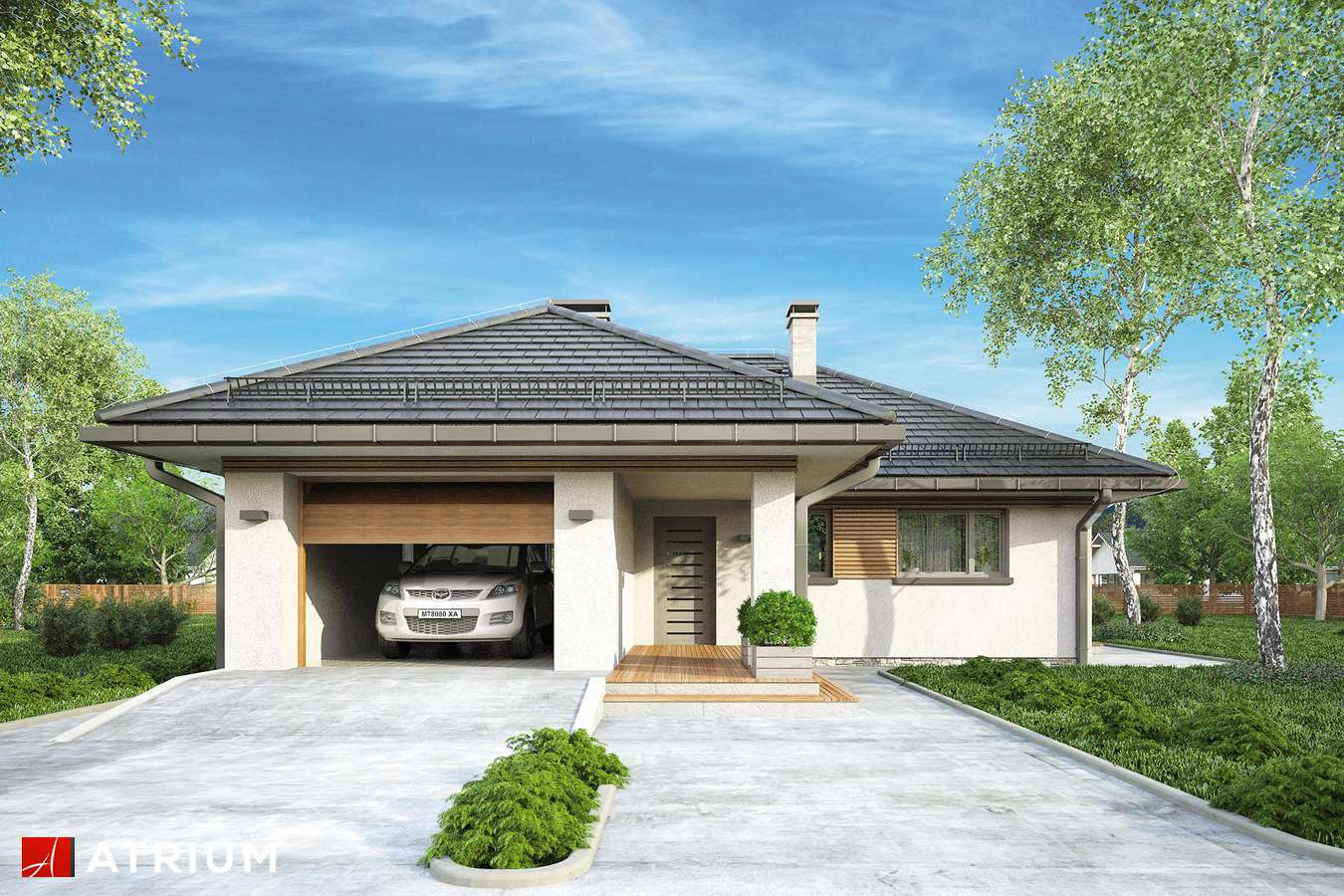 budowa domu Winona odbicie lustrzane - New- House