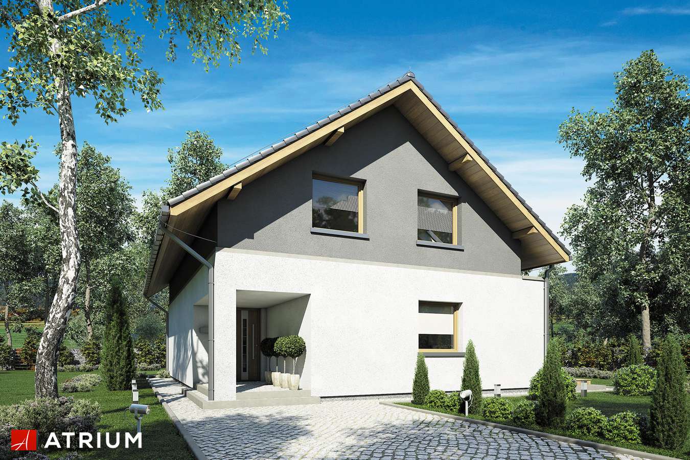 budowa domu Awans II odbicie lustrzane - New-House