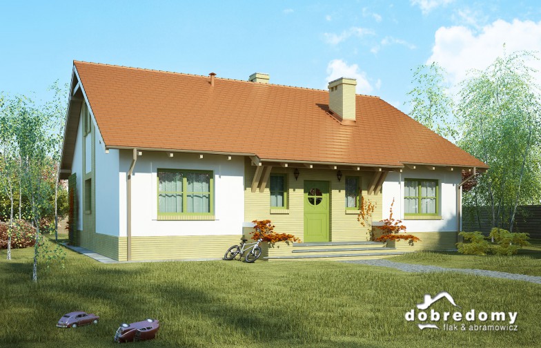 budowa domu Promyk odbicie lustrzane - New-House