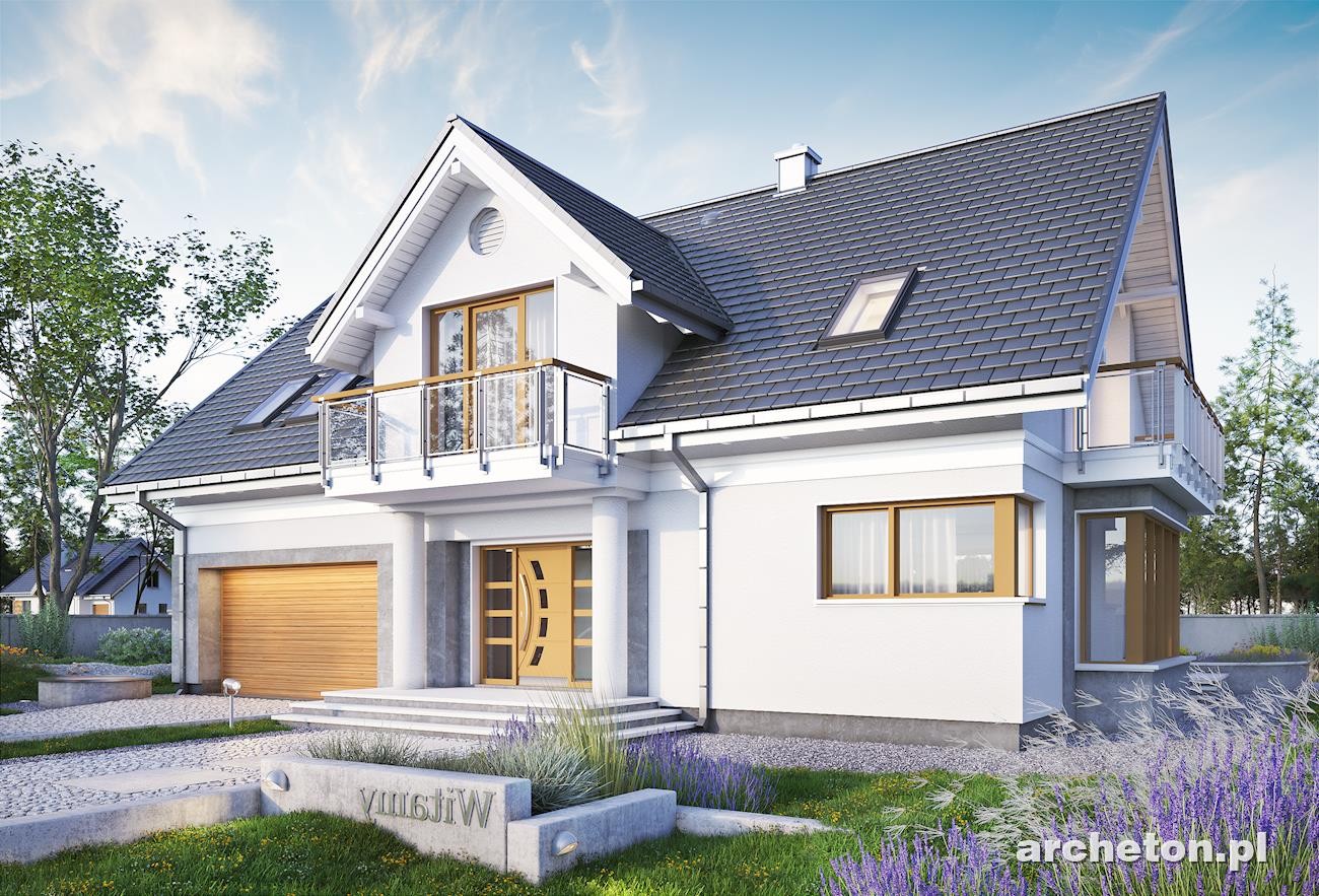 budowa domu Lazuryt As (odbicie lustrzane) - New-House